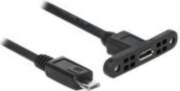 Delock USB extension cable 1m Black
