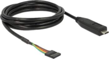 Delock USB/Serial Cable 2m Black