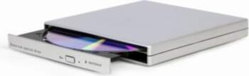 Gembird silver external USB DVD drive