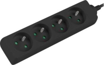 Lanberg 4-Pin Socket Box 10A Black