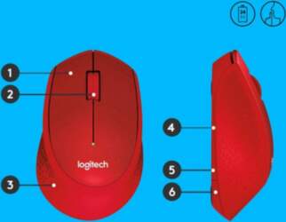LOGITECH M330 Silent Plus Red -