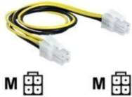 Delock 30cm Power Cable