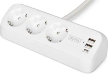 Digitus 3-way office socket strip with