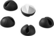 Goobay 5-Piece Cable Holders (Black)