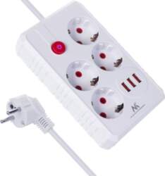 MCN Maclean 4-socket extension cable with