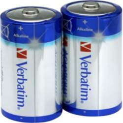 Verbatim D-type Standard Batteries 2 Pack