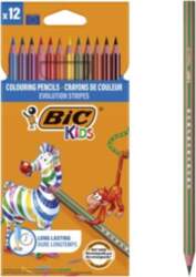 BIC KiDS Evolution Stripes Colored Pencil