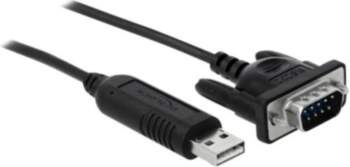 Delock 1.8m Serial Cable Black