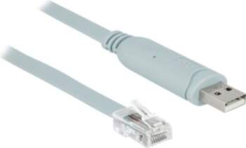 DeLOCK 1m Serial Cable Grey