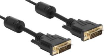 Delock 2m Black DVI Cable
