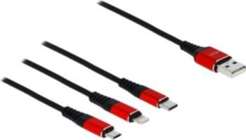 DeLOCK 3 in 1 Charging Cable