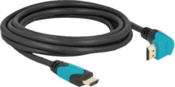 Delock HDMI Cable 2m Black Blue
