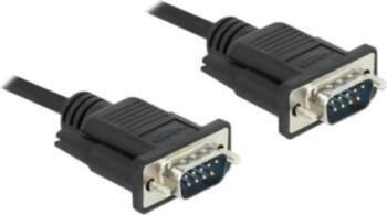Delock Serial Cable 1m Black