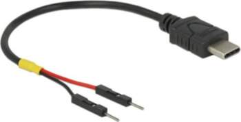 Delock USB/Power Cable 10cm Black