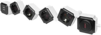 DIGITUS 4-Socket Socket Box 16A Black
