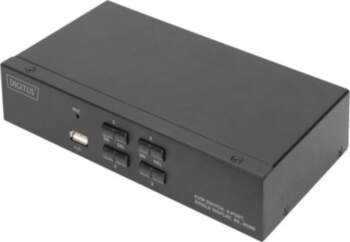 Digitus KVM Switch, 4 Port, Single