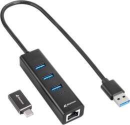 SHARKOON Shark USB Hub 3x USB-A