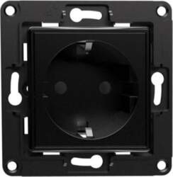 Shelly wall socket (black)