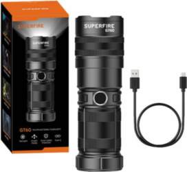 Superfire GT60 flashlight - 2600 lm