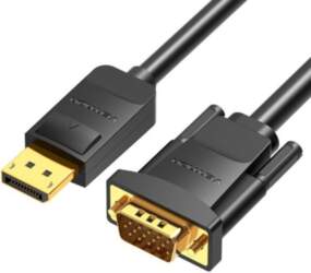 CABLE DP TO VGA 2M/BLACK HBLBH
