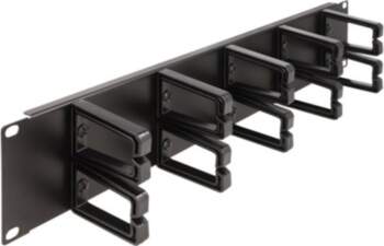 DeLOCK Cable Management Panel Black
