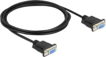 Delock Nullmodem Cable 2m Black