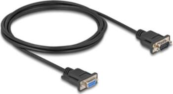 DeLOCK Serial Cable Black 1m