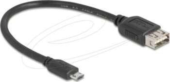 Delock USB Cable 20cm Black
