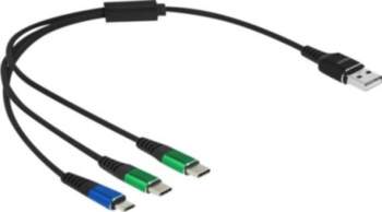 Delock USB Type-C Cable, 30cm, Black