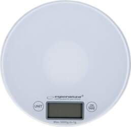 Esperanza EKS003W White round electronic kitchen