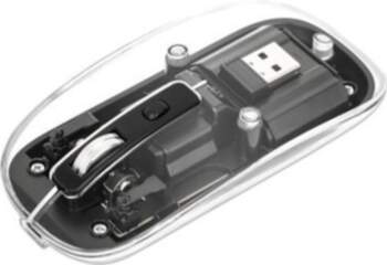 Manhattan Optical Wireless Mouse Transparent