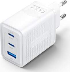 MOBILE CHARGER WALL 65W USB/3P WHITE