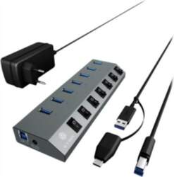 RaidSonic Technology ICY BOX IB-HUB1701-C3 Gray