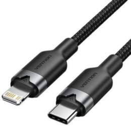 CABLE USB-C TO LIGHTNING/2M BLACK LALBH