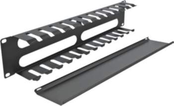 DeLOCK Rack Cable Management Panel Black