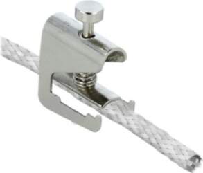 DeLOCK Shield Clamp for Busbar Silver
