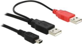 Delock USB Cable 1m Black