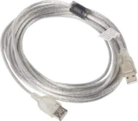 Lanberg USB Extension Cable 5m Transparent