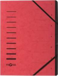 Pagna Office Red A4 Classification Folder