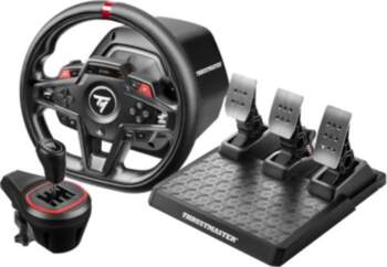 ThrustMaster Steering Wheel, Pedals, and Shifter