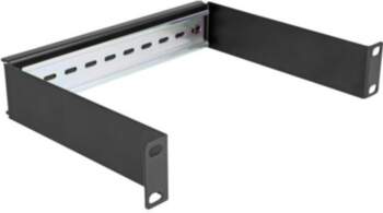DeLOCK DIN-rail panel Black