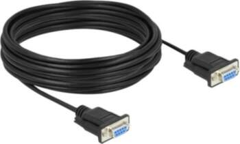 Delock Nullmodem Cable 10m Black