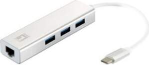 LevelOne USB-0504 Silver White
