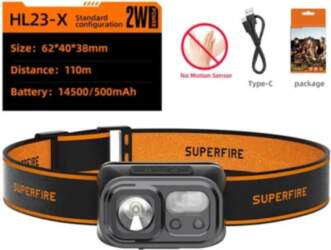 Superfire HL23-X headlamp flashlight