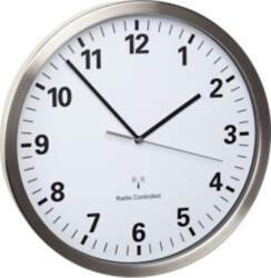 TFA Dostmann TFA Clock White Silver