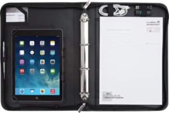 WeDo Technologies WEDO Zippered Folder Black