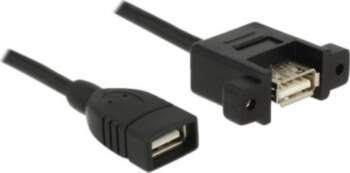 Delock 1m USB Cable Black