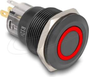 DeLOCK Connector and Push Button Black