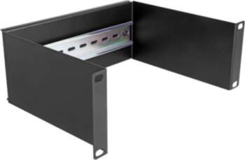 DeLOCK DIN-rail panel Black