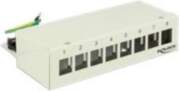 Delock Keystone Desktop Patch Panel Gray